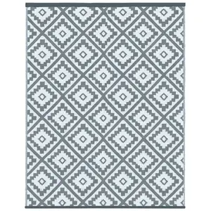 Comparateur de prix : Tapis extérieur - IDMARKET - BAHAMAS - Moderne - Gris - 270 x 470 CM