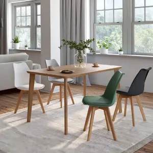 IDMARKET 4 chaises scandinaves mix color pas cher