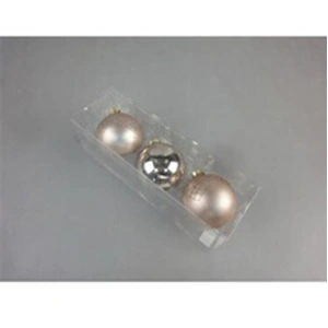 Comparateur de prix : Féérie Lights & Christmas - 3 Boules de Noël Verre - Diam. 80 mm - Or