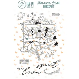 Tampons transparents Fall in love 7 pcsVendu parscrapmalin