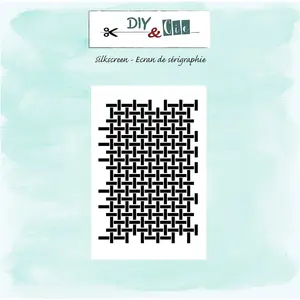 DIY et Cie Pochoir Silkscreen Tressage 10 x 15 cm pas cher