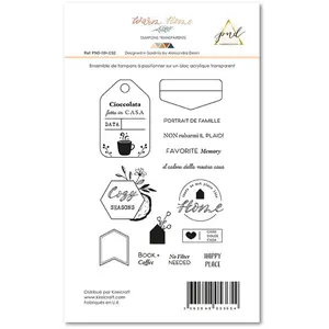 Papernova Design Tampons transparents Warm Home #2 - 14 pcsVendu parscrapmalin