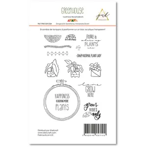 Papernova Design Greenhouse Tampons transparents #4 13 pcs pas cher
