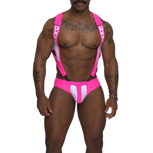 Body Slip NETTUNO Sparta's Harness Rose Neon M pas cher