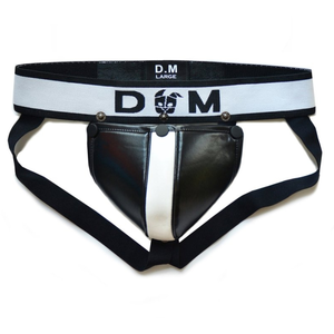 BDSMaster Jockstrap NEO DUNGEON Noir-Blanc XXL pas cher
