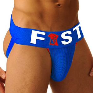 Jockstrap FIST LOGO Bleu L pas cher