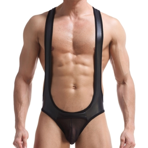 MenSexyWear Jock-Singlet MOTOR Noir S pas cher