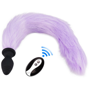 Comparateur de prix : Plug Queue vibrant FOX TAIL VIBE 6.5 x 3.2cm Queue 40cm Violette 