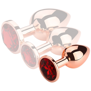 Comparateur de prix : Plug Bijou anal REDGOLD S 6.5 x 2.7cm Bijou Rouge 