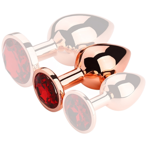 Comparateur de prix : Plug Bijou anal REDGOLD M 7.5 x 3.3cm Bijou Rouge 