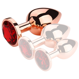 Comparateur de prix : Plug Bijou anal REDGOLD L 8.5 x 4cm Bijou Rouge 
