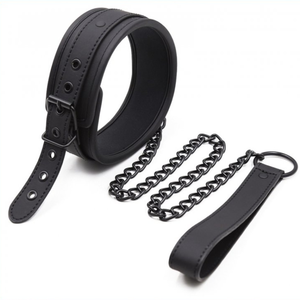 Comparateur de prix : Collier Soumission avec laisse Noir