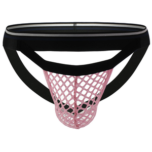 MenSexyWear Jockstrap FILINET Rose XL pas cher