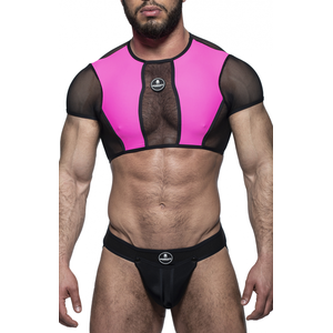 Jockstrap + Top ARTEMIDE Noir-Rose L pas cher