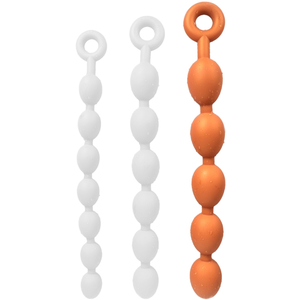 Gros chapelet anal CHAPIRA L 46 x 5.8 cm Orange 