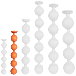 Chapelet anal BULBY BUTT M 30 x 4.7 cm Orange 