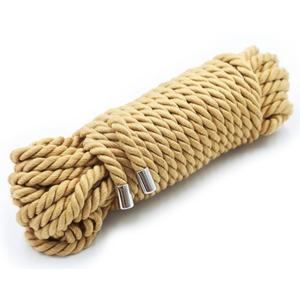 Corde en coton doré 20 mètres pas cher
