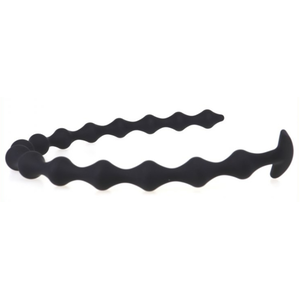 Comparateur de prix : Gode long en silicone THIN BEADS 55 x 2.3cm 