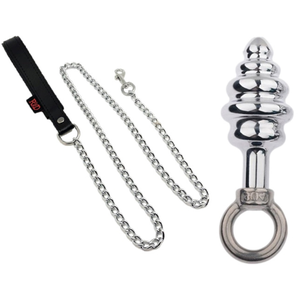 Plug en métal BUTT PAL avec laisse 6 x 2.8cm pas cher