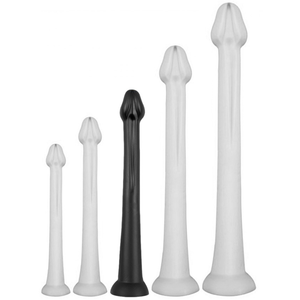 Comparateur de prix : Gode long WHALE DILDO L 42 x 6cm - Pointe 5cm Noir 