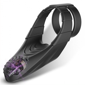 Comparateur de prix : Anneau pénien Vibrant en silicone DUAL VIBE 35mm 