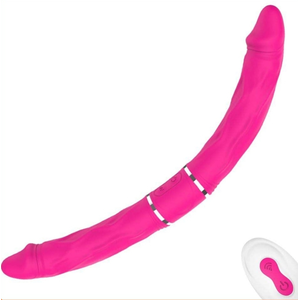 Double Dildo Vibrant PYRIOS Rose 35 x 3.5cm  pas cher