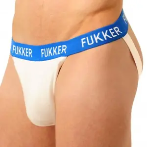 Comparateur de prix : Jockstrap FUKKER Blanc-Bleu XL