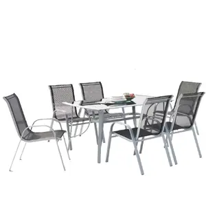 Concept-Usine Salon de jardin 6 places en aluminium ALASSIO, Concept Usine TU pas cher