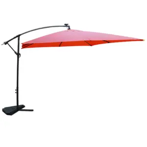 Comparateur de prix : Concept-Usine Solenzara Bulle Terracotta : Parasol Led Déporté 3x3m