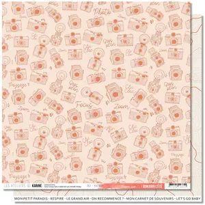 Les Ateliers de Karine Bonjour l'été Papier imprimé #3Vendu parscrapmalin