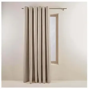 Comparateur de prix : Rideau À Oeillets tissu Coconut Beige Clair - Madura