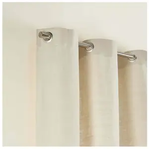Comparateur de prix : Rideau À Oeillets Aubin Beige Doré - Madura