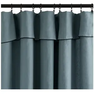 Rideau en lin vert 150x350 Carlina - MaduraVendu parconforama