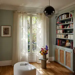MADURA - Voilage Shadow en 100% lin vaporeux Blanc Madura pas cher