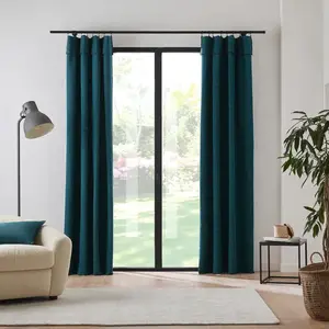 MADURA - Rideau Donnie Tamisant en Jacquard de coton bicolore Noir MaduraVendu paramazon