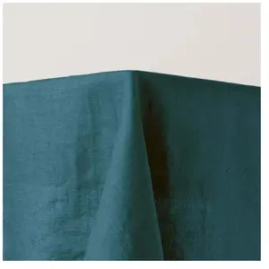 Nappe Rectangulaire Carlina Bleu Vert Et Bourdon Noir - Madura pas cher