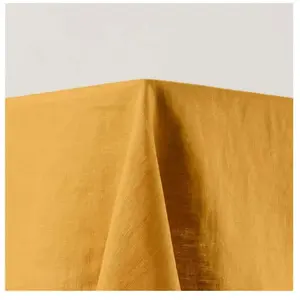 Nappe Rectangulaire Carlina Jaune Ocre Et Bourdon Noir - Madura