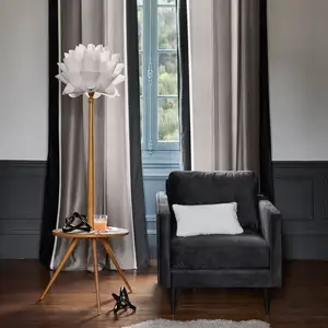 Madura Rideau à oeillets noirs beige 140x350 cmVendu parconforama
