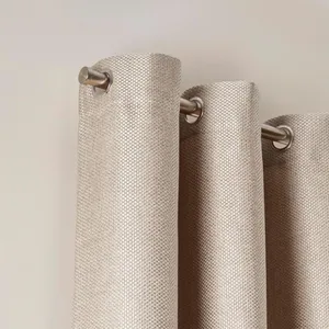 Comparateur de prix : Madura - Rideau oeillets doublé occultant 200x277 cm Osier - coconut