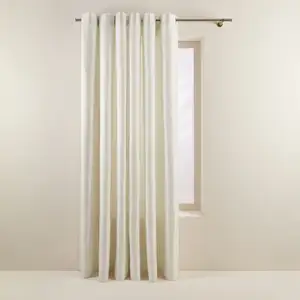 Comparateur de prix : MADURA - Rideau Coconut Occultant en Tissage toile à l'effet satiné Blanc Madura