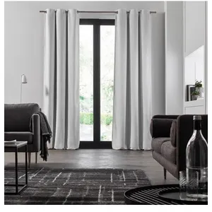 Comparateur de prix : MADURA - Rideau Bellavista Occultant en Effet naturel flammé Blanc Madura