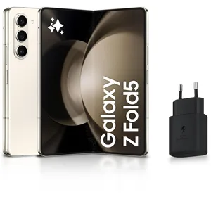 Samsung Galaxy Z Fold5 Smartphone Android 5G avec Galaxy AI, 512 Go, Chargeur Secteur Rapide 25W Inclus [Exclusivité Amazon], Smartphone déverrouillé, Crème, Version FRVendu paramazon
