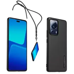 Coque XIAOMI 13 Lite premium noir avec Collier