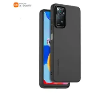 Made For Xiaomi Coque Semi-Rigide pour Redmi Note 11 Pro, Noir