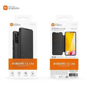 Comparateur de prix : Etui à rabat avec touché peau Made For Xiaomi pour Xiaomi 12 Lite Noir