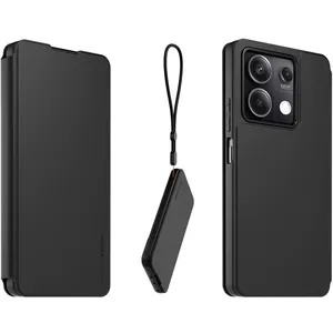 Made For Xiaomi Etui folio noir avec dragonne amovible pour Redmi Note 13 5GVendu parcdiscount