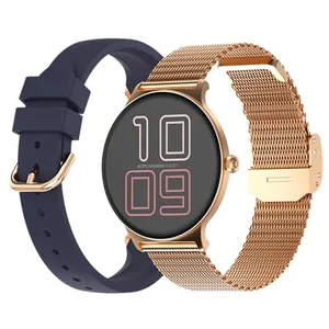 Montre Connectee Echo Rainbow Sunset Bleu - Or Rose - 2 Bracelets pas cher