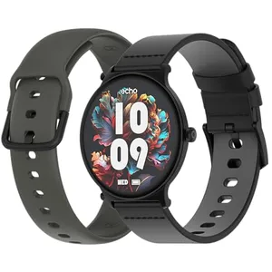 Montre Connectee Echo Rainbow Sunset Noir - 2 Bracelets pas cher