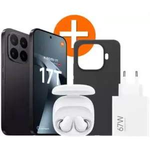 Smartphone XIAOMI Pack 17T  5G 256Go Noir + Redmi Buds 6 + Chargeur 67...