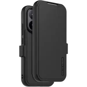 Comparateur de prix : Etui à rabat au touché peau avec dragonne amovible Noir pour Xiaomi 17T